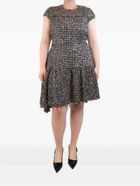 Rochie midi Jason Wu din tweed negru