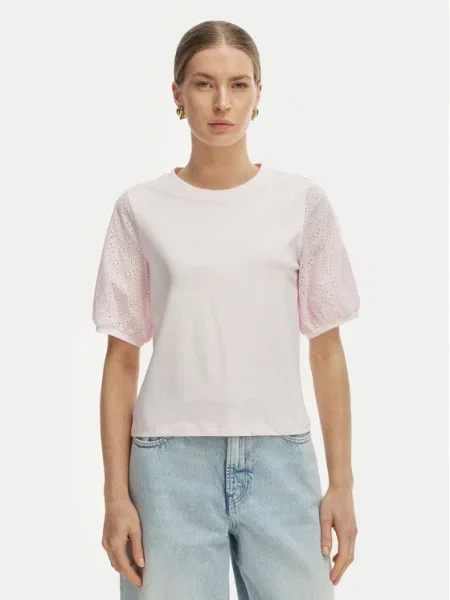 VERO MODA Tričko VMJANNI' ružová