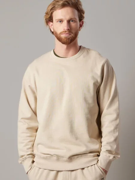 OWN Off With Nature Sweater majica Felpa Felpata Girocollo ecru/prljavo bijela