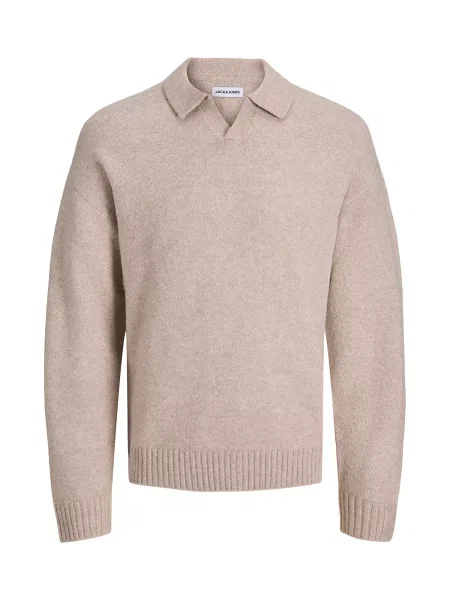 Jack & Jones Junior Pulover JJESOHO OLLIE cappuccino maro
