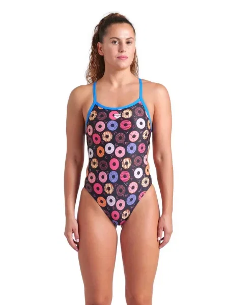 Strój Kąpielowy Arena Donuts Swimsuit Challenge czarny