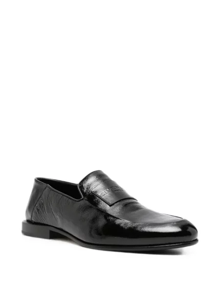 Pantofi loafer Givenchy din piele cu autograf negru