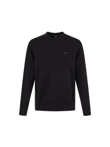 Sweter Hugo Boss klasyczny z dekoltem w kształcie litery U czarny
