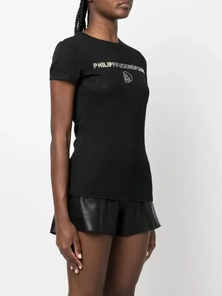 Kamínky tričko Philipp Plein černé