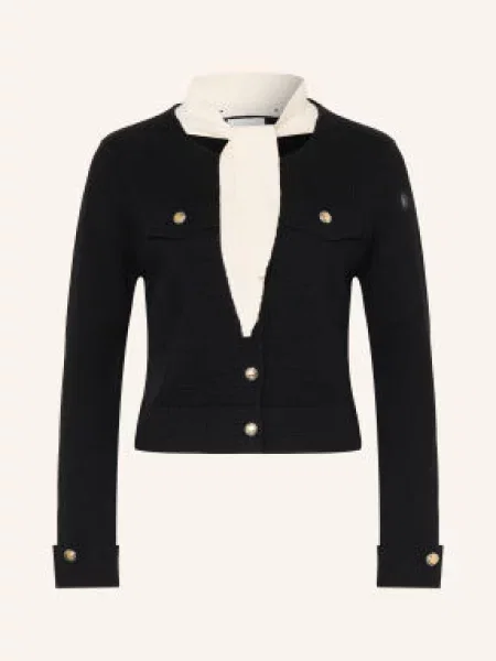 Claudie Pierlot Kardigan Z Odpinanym Kołnierzem beige biały