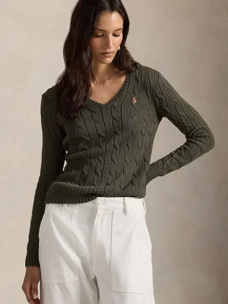 Polo Ralph Lauren pulover pentru femei din verde