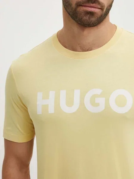 HUGO tričko Dulivio žluté