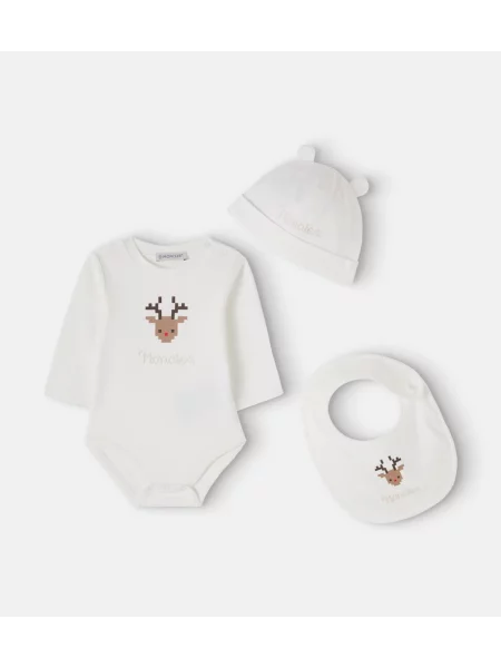 Gyerek body Moncler Enfant fehér