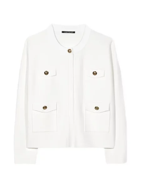 Pulover Luisa Cerano tricotate alb