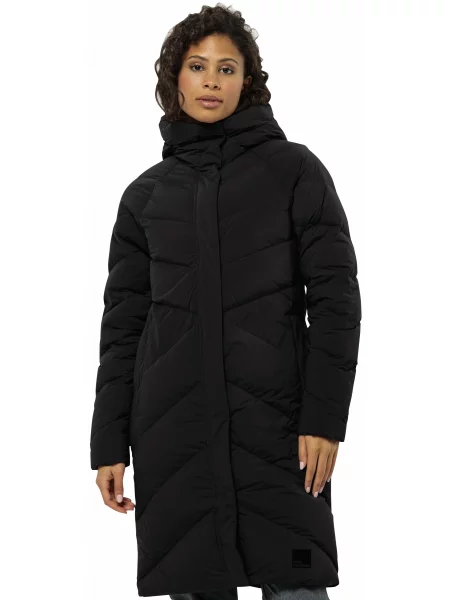 Пуховик Jack Wolfskin Marienplatz coat w rds чорний
