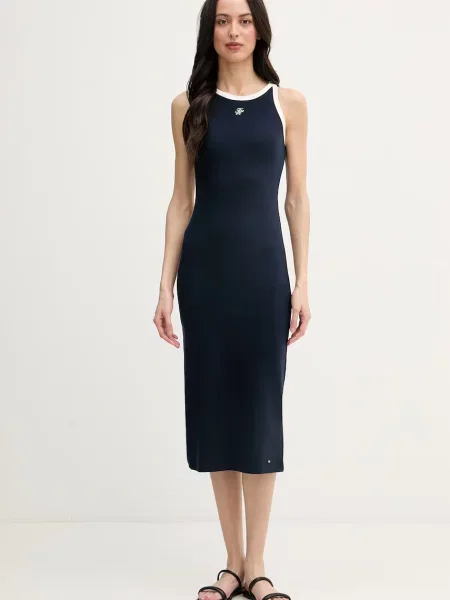 Tommy Hilfiger Vsakodnevna obleka Mornarsko modra