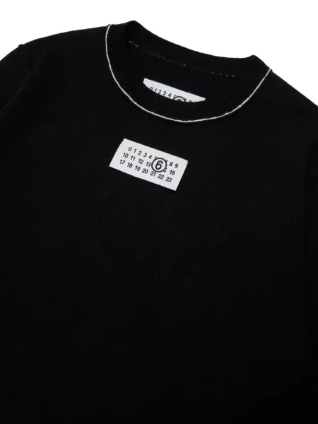 Sweter dziecięcy Mm6 Maison Margiela czarny