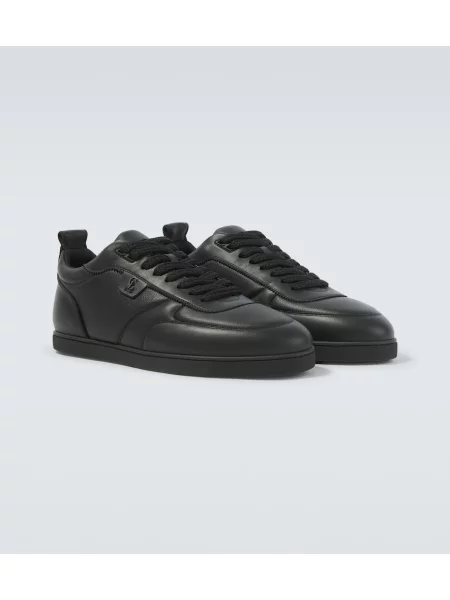Sneakerși Christian Louboutin din piele negru