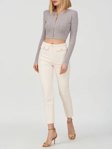 Брюки Elisabetta Franchi бежевые