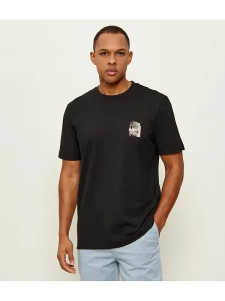 BOSS ORANGE Tricou Te_Groove negru