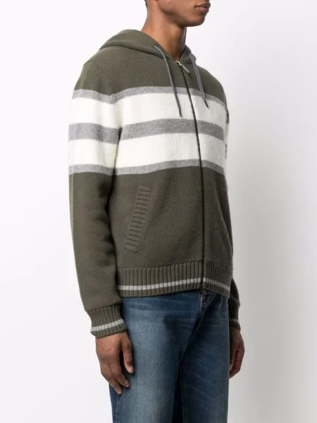 Cardigan Herno cu glugă verde