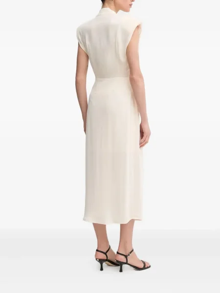 Rochie midi Sandro Ferrone drapată până la genunchi de costum