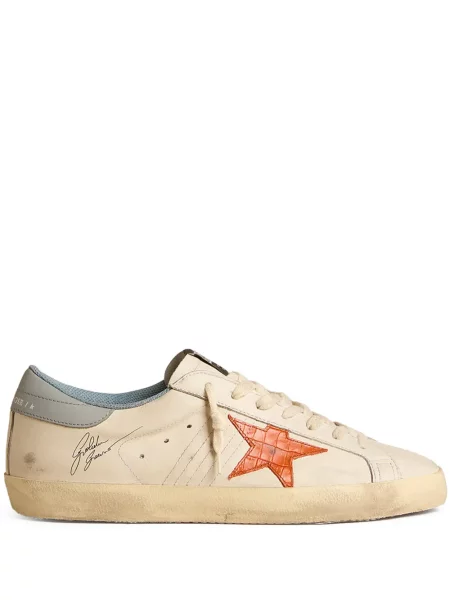 Sneakerși Golden Goose zdrențuiți alb
