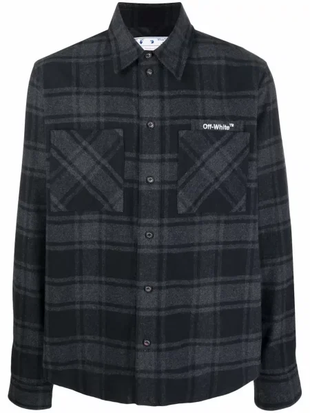 Cămașă Off-white de flanelă