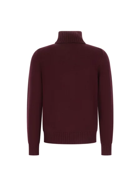 Sweter z golfem Alpha Studio do golfa czerwony