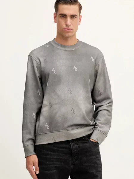 Суитчър Armani Exchange с принт сиво