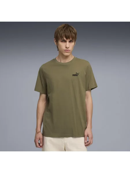 Koszulka Essentials z małym logo No. 1 PUMA zielona
