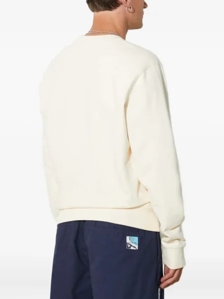 Hanorac crewneck Filling Pieces cu broderie alb