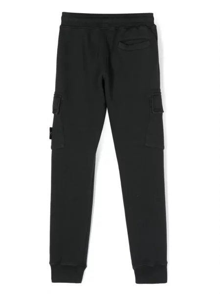 Spodnie dziecięce Stone Island czarne
