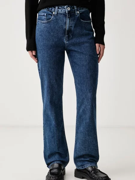 Karl Lagerfeld Jeans blugi straight pentru femei albastru