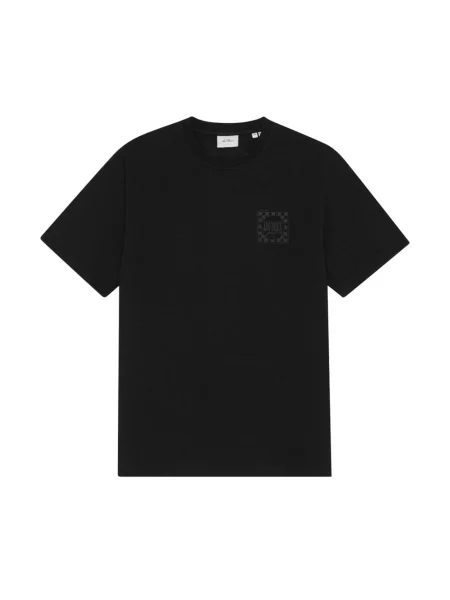 Les Deux Tricou Goods gri metalic negru