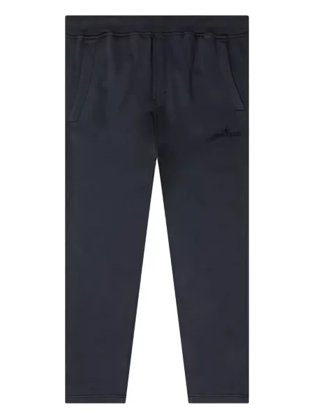 Pantaloni Stone Island cu broderie negru