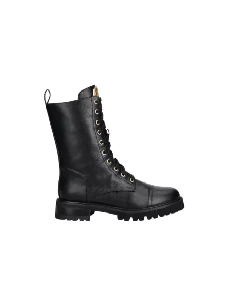 Botki Twinset z logo czarne