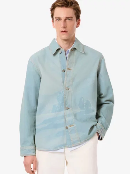 Сорочка Lacoste блакитна