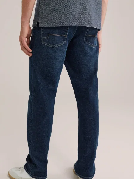 WE Fashion Jeans închis albastru