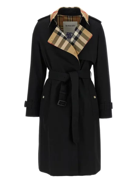 Trenci Burberry în carouri negru