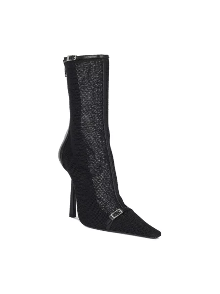 Botki Saint Laurent skórzane czarne