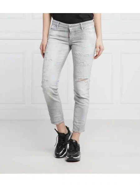 Blugi Jennifer | Tapered | low waist gri