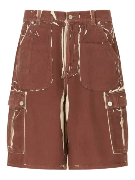 Pantaloni scurți Marni cu imagine maro