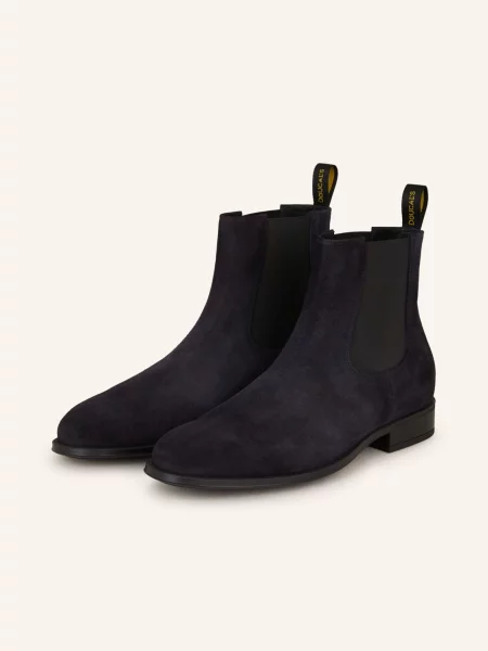 Doucal's Botki Chelsea blau granatowe