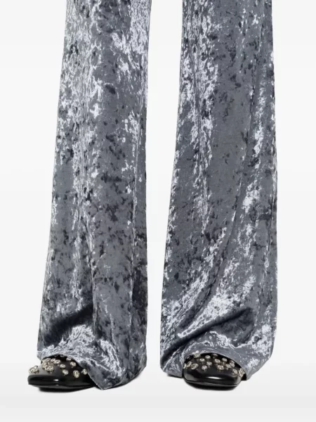Pantaloni Forte_forte de catifea albastru