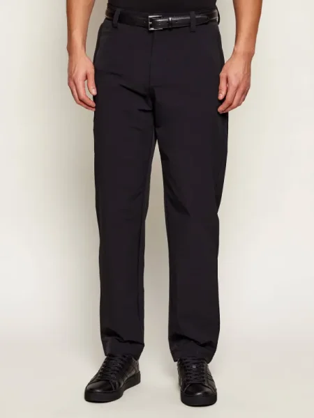 BOSS ORANGE Pantaloni chino | Tapered fit negru