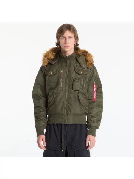 Geacă bomber Alpha Industries verde