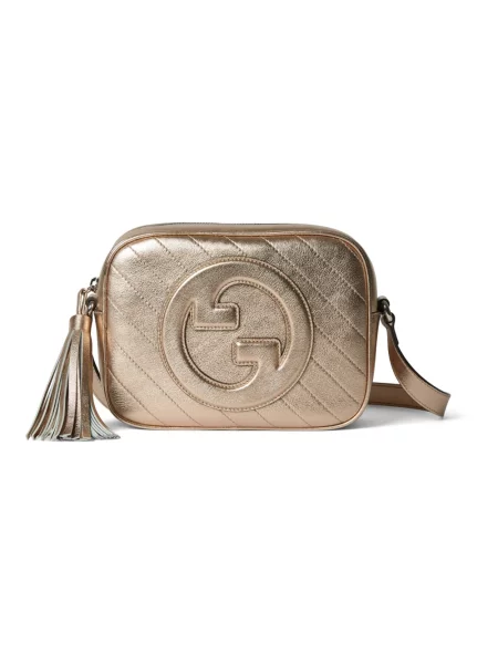 Torebka crossbody Gucci skórzana beżowa