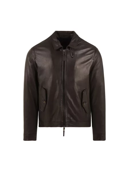 Kurtka skórzana The Jack Leathers brązowa