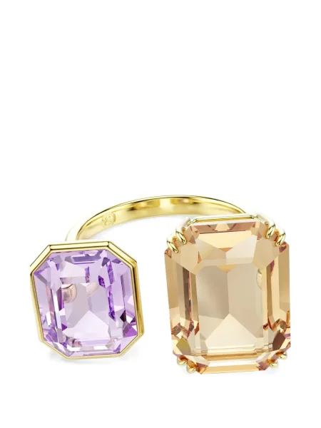 Inel Swarovski auriu