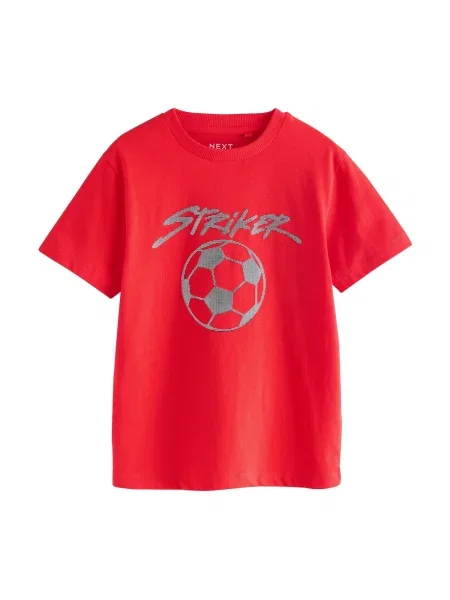 Next Tricou / roșu gri