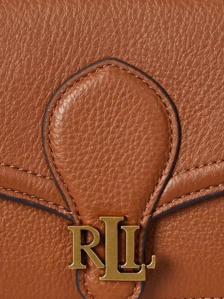 Кожаный кошелек Lauren Ralph Lauren коричневый
