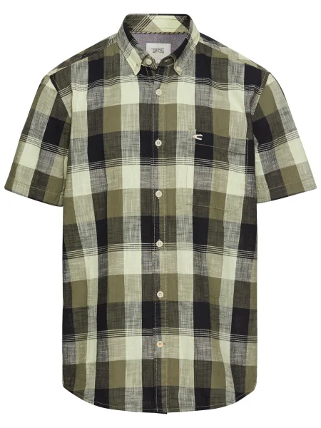 CAMEL ACTIVE Cămașă oliv / verde pastel negru
