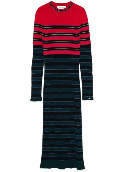 Rochie midi Sonia Rykiel tricotate până la genunchi de costum albastru