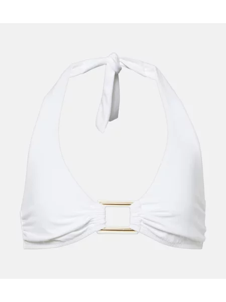 Bikini Melissa Odabash cu gât halter alb